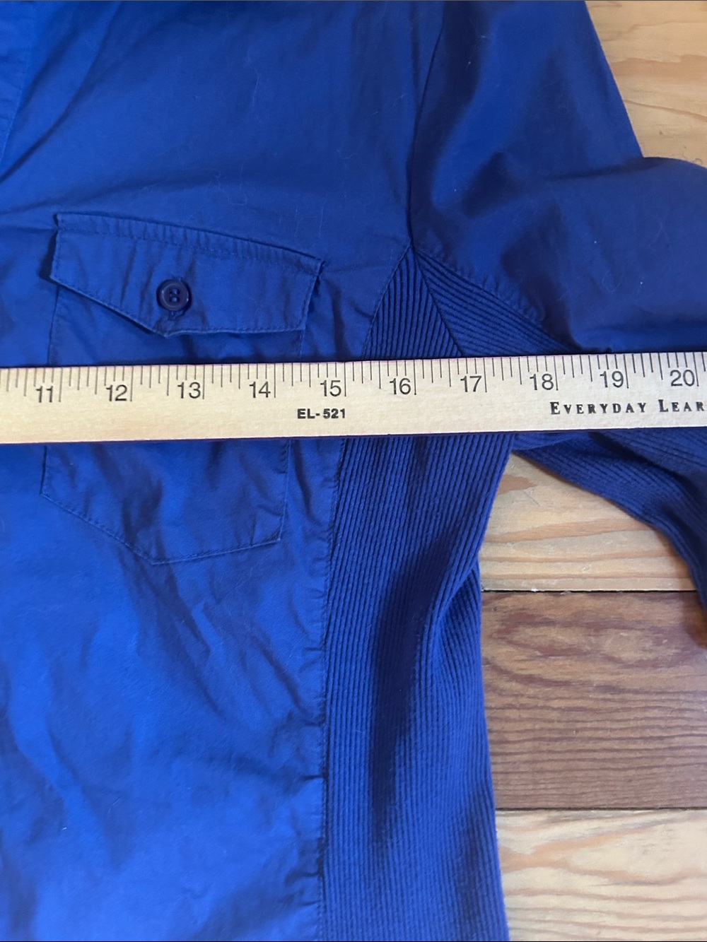 Women’s Button-Down Shirt - Deep Royal Blue - Picture 9 of 11